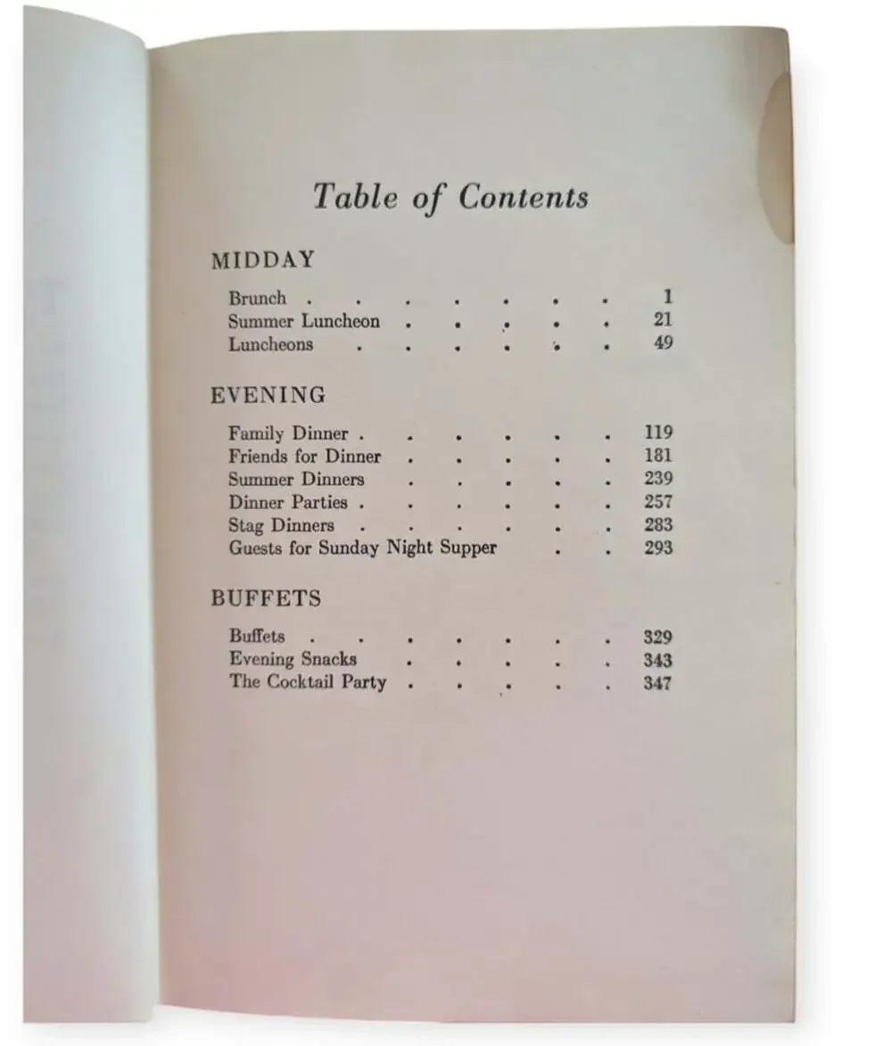 Thoughts for Food Hardcover Book Copyright 1946 Houghton Mifflin Company